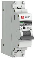 Выключатель автоматический EKF PROxima ВА47-63 1п 16А C 6кА картинка